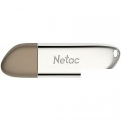 Флешка Netac U352 (NT03U352N-256G-32PN) USB 3.0 256GB (серебристый/коричневый)