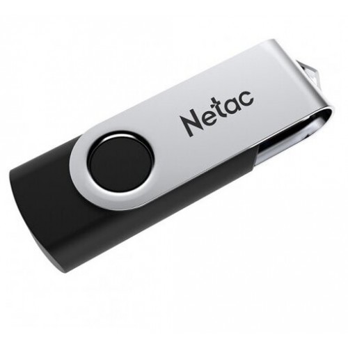 Флешка Netac U505 64GB (NT03U505N-064G-20BK) (серебристый/черный) 