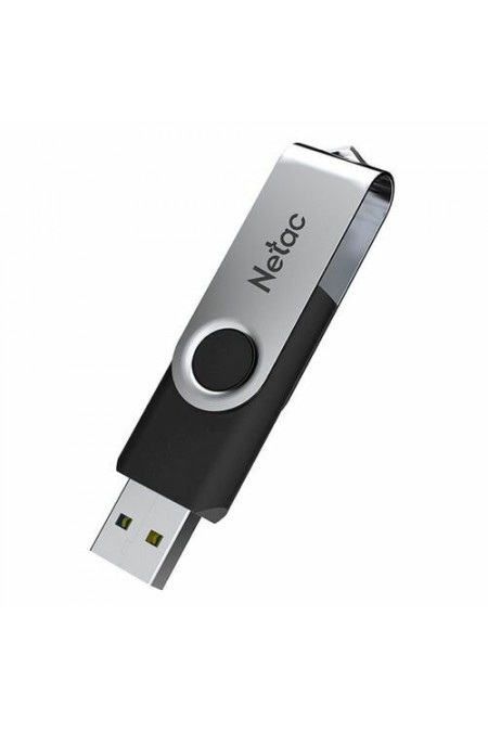 Флешка Netac U505 64GB (NT03U505N-064G-30BK) (серебристый/черный) 