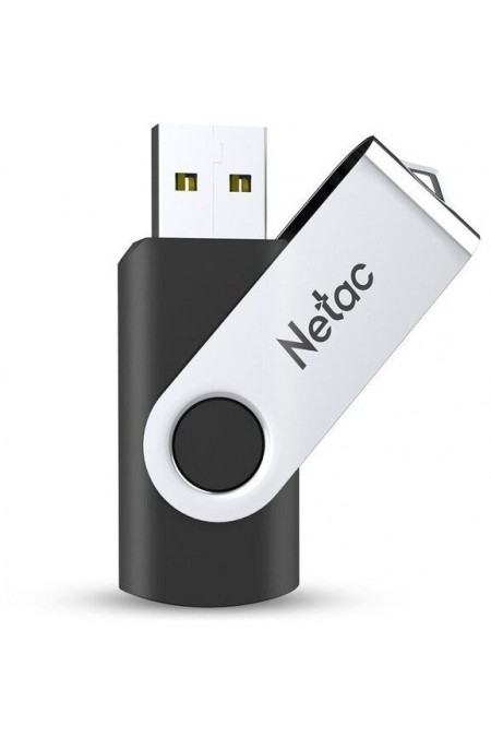 Флешка Netac U505 64GB (NT03U505N-064G-30BK) (серебристый/черный) 1