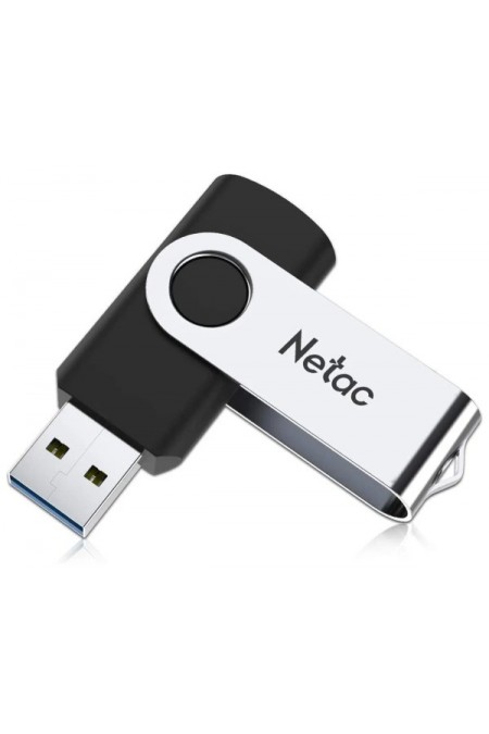 Флешка Netac U505 (NT03U505N-128G-30BK) USB 3.0 128GB (черный/серебристый) 