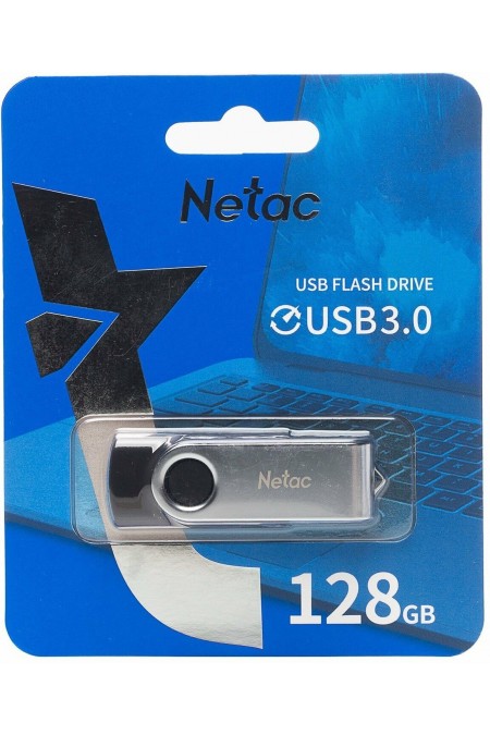 Флешка Netac U505 (NT03U505N-128G-30BK) USB 3.0 128GB (черный/серебристый) 7