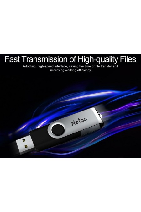 Флешка Netac U505 (NT03U505N-128G-30BK) USB 3.0 128GB (черный/серебристый) 8