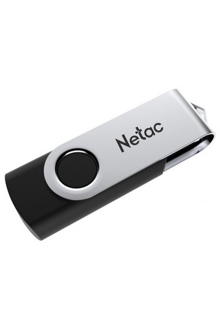 Флешка Netac U505 USB 2.0 16GB (NT03U505N-016G-20BK) (черный/серебристый) 