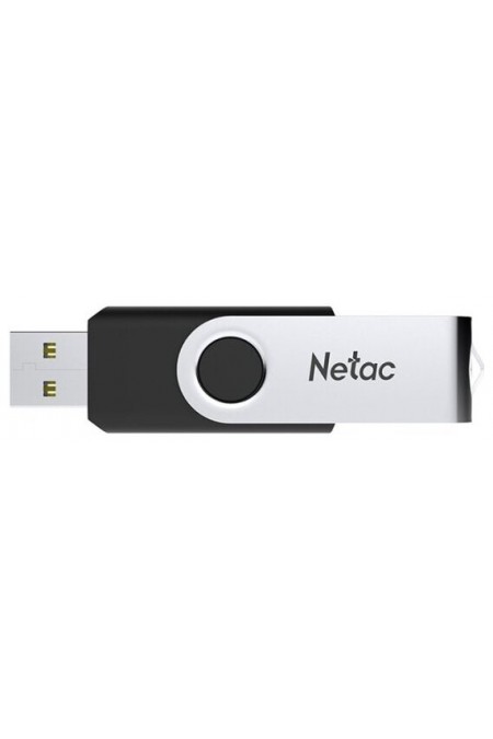 Флешка Netac U505 USB 2.0 32GB (NT03U505N-032G-20BK) (черный/серебристый) 