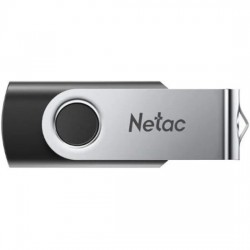 Флешка Netac U505 USB 2.0 4GB (NT03U505N-004G-20BK) (черный/серебристый)