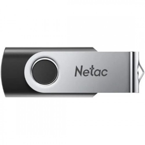 Флешка Netac U505 USB 2.0 4GB (NT03U505N-004G-20BK) (черный/серебристый) 