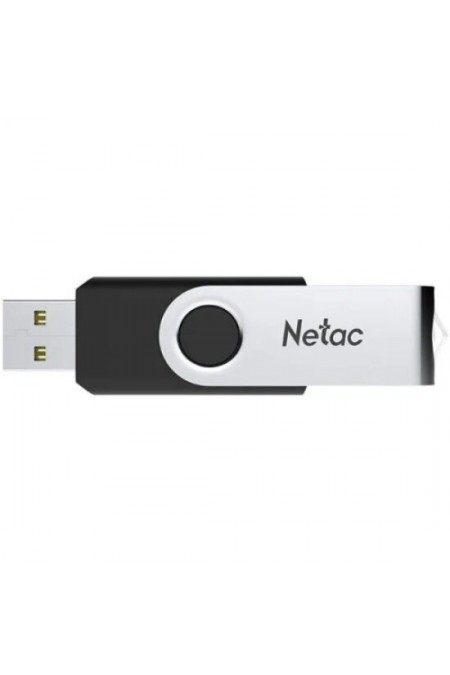 Флешка Netac U505 USB 2.0 4GB (NT03U505N-004G-20BK) (черный/серебристый) 1