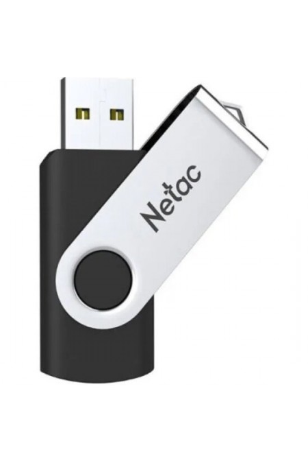 Флешка Netac U505 USB 2.0 4GB (NT03U505N-004G-20BK) (черный/серебристый) 2