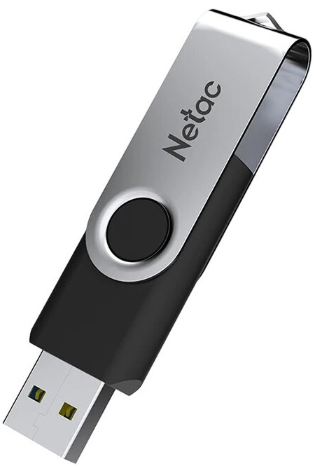 Флешка Netac U505 USB 3.0 16GB (NT03U505N-016G-32BK) (черный/серебристый) 1
