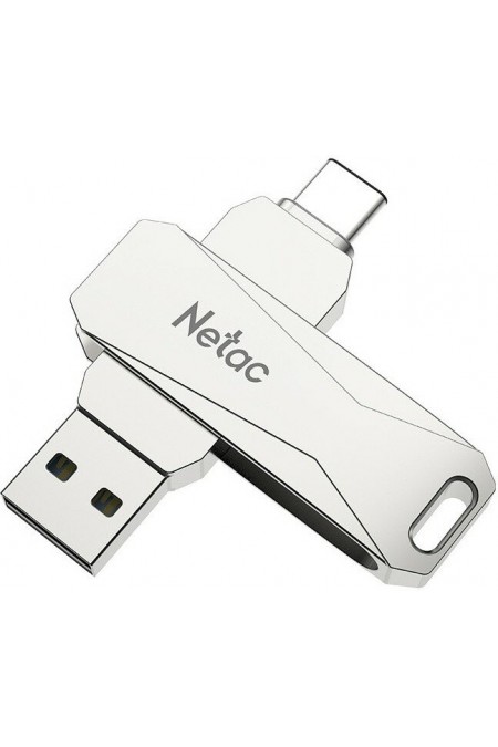 Флешка Netac U782C USB 3.0+TypeC Dual Flash 32GB (NT03U782C-032G-32PN) (серебристый) 