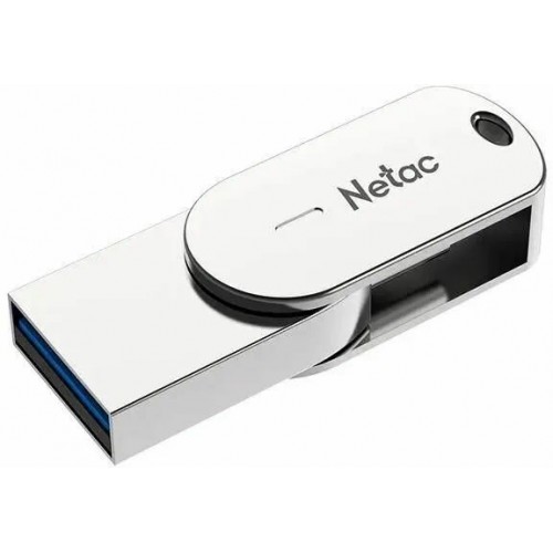 Флешка Netac U785C USB 3.0+TypeC Dual Flash Drive 16GB (NT03U785C-016G-32PN) (серебристый) 3