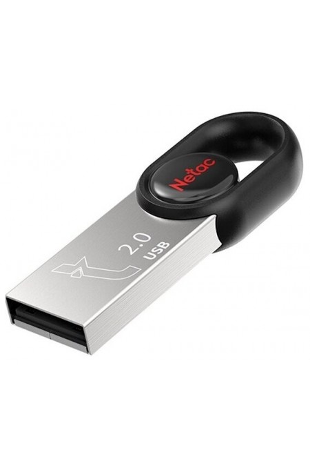 Флешка Netac UM2 USB 2.0 16GB (NT03UM2N-016G-20BK) (серебристый) 
