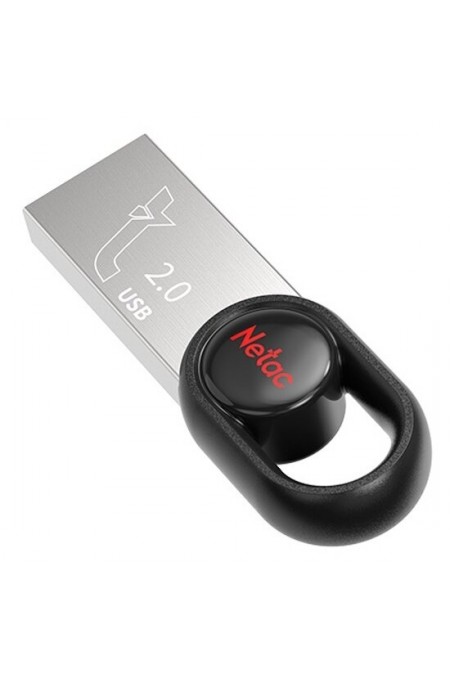 Флешка Netac UM2 USB 2.0 16GB (NT03UM2N-016G-20BK) (серебристый) 2