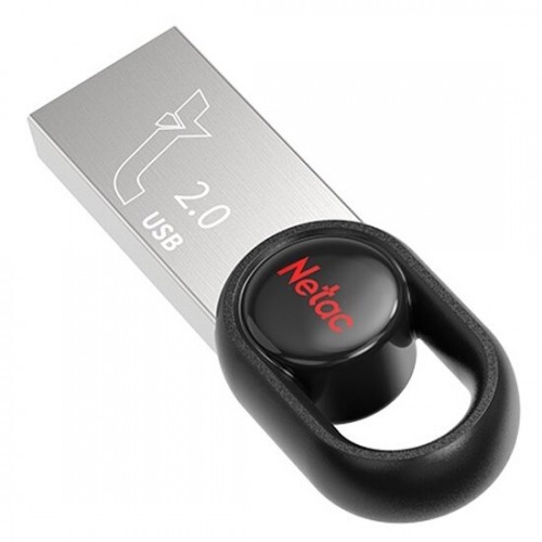 Флешка Netac UM2 USB 2.0 16GB (NT03UM2N-016G-20BK) (серебристый) 2