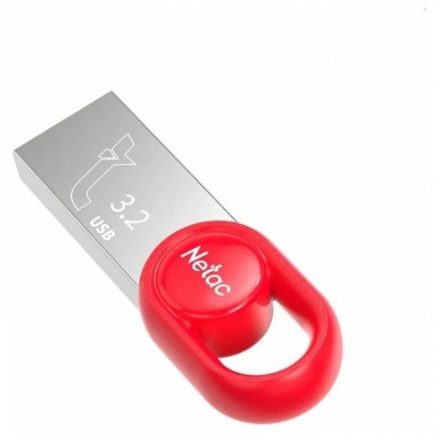 Флешка Netac UM2 USB 3.2 32GB (NT03UM2N-032G-32RE) (красный) 2