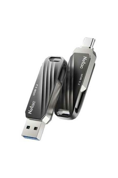 Флешка Netac US11 256GB USB 3.0+TypeC (NT03US11C-256G-32BK) (черный) 