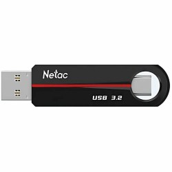 Флешка Netac US18 USB 3.2+TypeC 128GB (NT03US18C-128G-32BK) (черный)