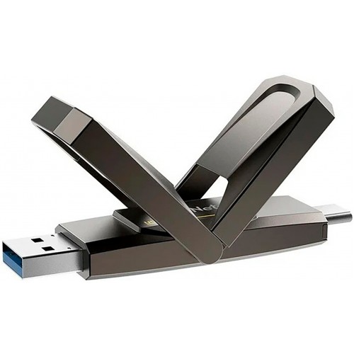 Флешка Netac US5 USB3.2 128GB (NT03US5C-128G-32TA) (серый) 