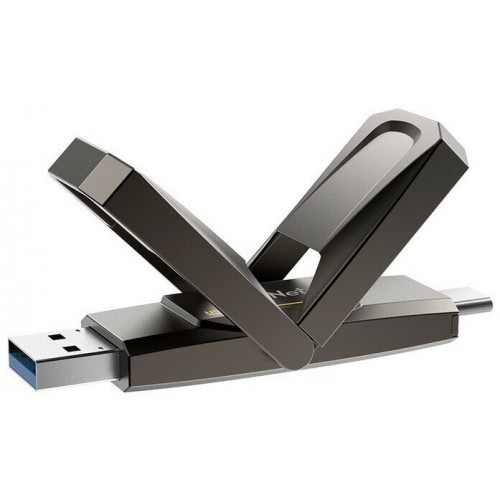 Флешка Netac US5 USB3.2 128GB (NT03US5C-128G-32TA) (серый) 2