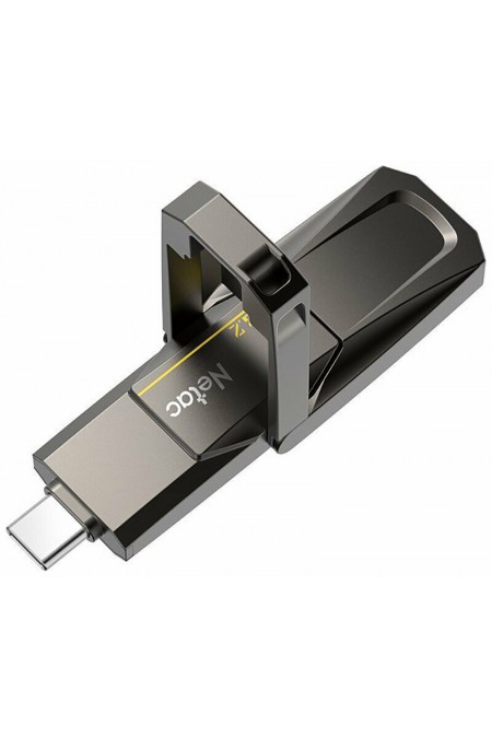 Флешка Netac US5 USB3.2 128GB (NT03US5C-128G-32TA) (серый) 4