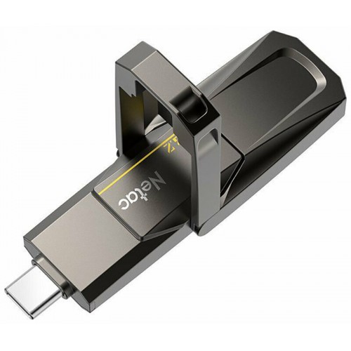 Флешка Netac US5 USB3.2 128GB (NT03US5C-128G-32TA) (серый) 4