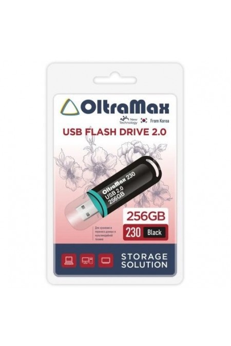 Флешка OLTRAMAX 230 USB 2.0 256GB (OM-256GB-230) (черный) 1
