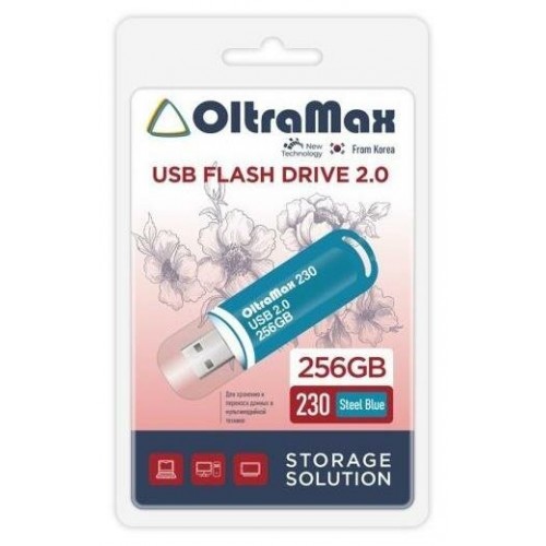 Флешка OLTRAMAX 230 USB 2.0 256GB (OM-256GB-230) (голубой) 