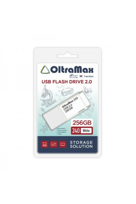 Флешка OLTRAMAX 240 USB 2.0 256GB (OM-256GB-240) (белый) 