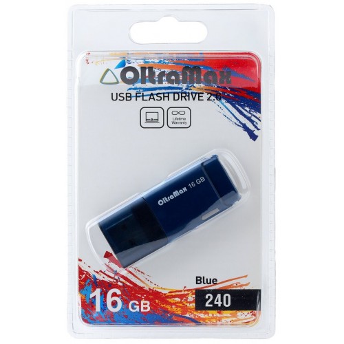 Флешка OLTRAMAX (OM-16GB-240) USB 2.0 16GB (синий) 1