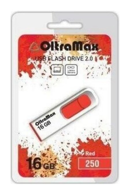 Флешка OLTRAMAX OM-16GB-250 USB 2.0 16GB (красный) 1
