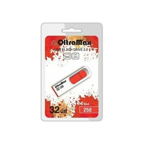 Флешка OLTRAMAX (OM-32GB-250) USB 2.0 32GB (красный) 