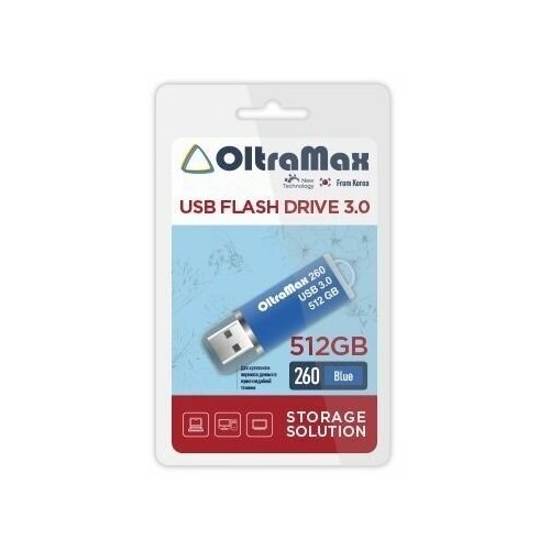 Флешка OLTRAMAX (OM-512GB-260) USB 3.0 512GB (синий) 