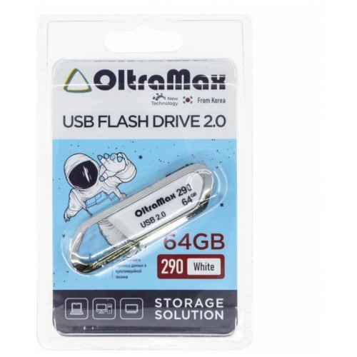 Флешка OLTRAMAX (OM-64GB-290) USB 2.0 64GB (белый) 1