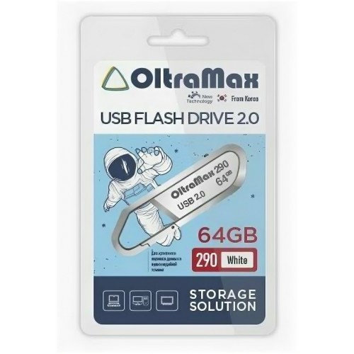 Флешка OLTRAMAX (OM-64GB-290) USB 2.0 64GB (белый) 2