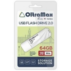 Флешка OLTRAMAX (OM-64GB-310) USB 2.0 64GB (белый)