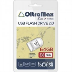Флешка OLTRAMAX (OM-64GB-330) USB 2.0 64GB (белый)