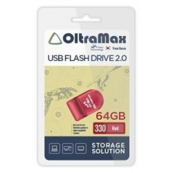 Флешка OLTRAMAX (OM-64GB-330) USB 2.0 64GB (красный)