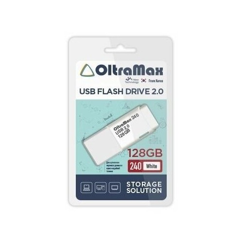 Флешка OLTRAMAX USB 2.0 128GB (OM-128GB-240) (белый) 