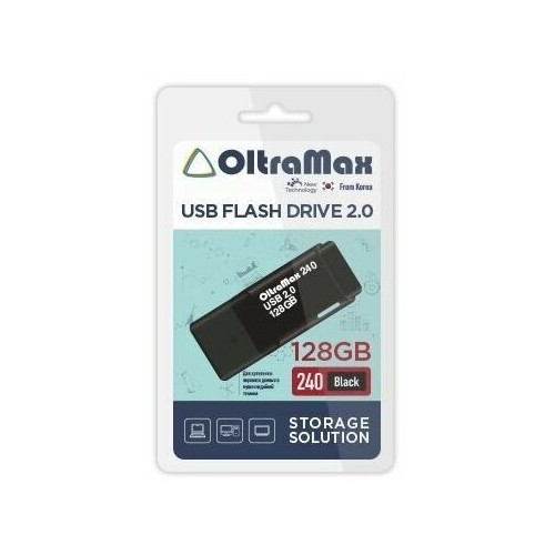 Флешка OLTRAMAX USB 2.0 128GB (OM-128GB-240) (черный) 