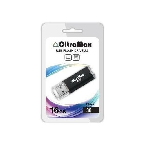 Флешка OLTRAMAX USB 2.0 16GB (OM016GB30-В) (черный) 