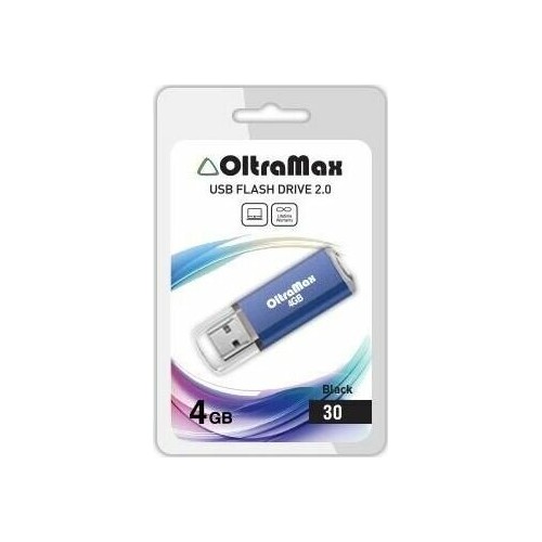 Флешка OLTRAMAX USB 2.0 4GB (OM004Gb30-Bl) (синий) 