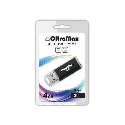 Флешка OLTRAMAX USB 2.0 4GB (OM004GB30-В) (черный) 
