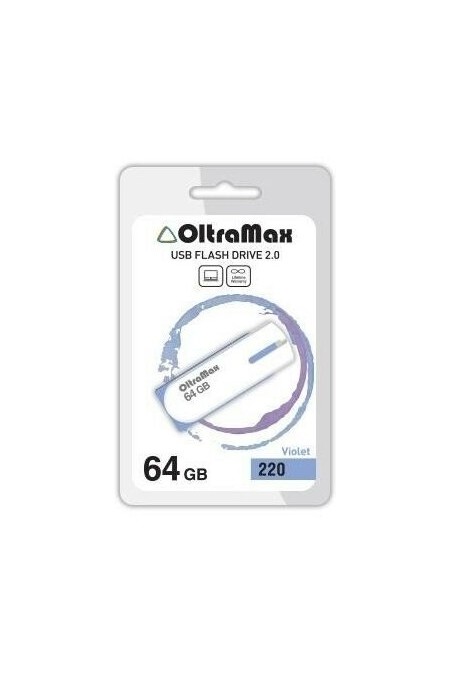 Флешка OLTRAMAX USB 2.0 64GB (OM-64GB-220) (фиолетовый) 