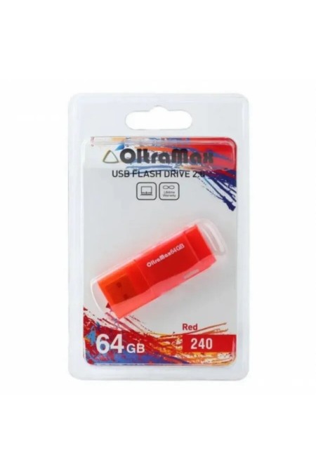 Флешка OLTRAMAX USB 2.0 64GB (OM-64GB-240) (красный) 2