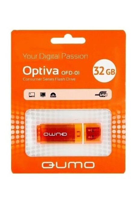 Флешка QUMO Optiva 01 USB 2.0 32USB (оранжевый) 