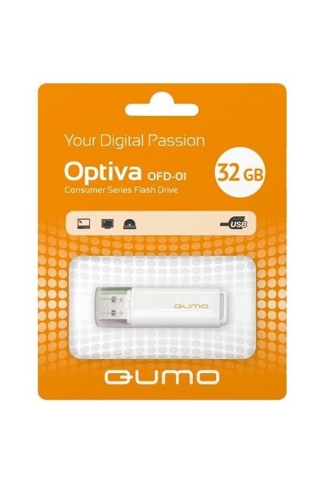 Флешка QUMO Optiva 01 USB 2.0 32USB (оранжевый) 3