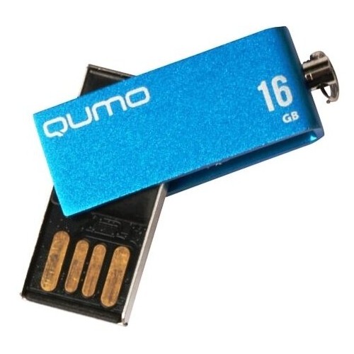 Флешка Qumo QM16GUD-FLD 16GB (QM16GUD-FLD-Blue) (синий) 1