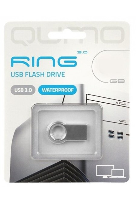 Флешка QUMO Ring USB 3.0 64GB (QM64GUD3-Ring) (серебристый) 1