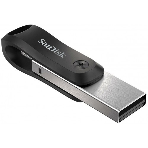 Флешка SanDisk 128GB (SDIX60N-128G-GN6NE) (черный/серебристый) 1